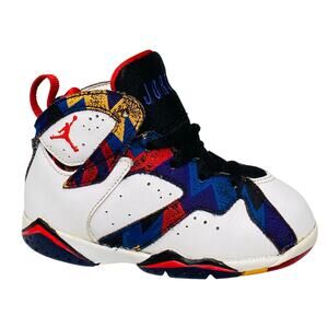 Nike Air Jordan 7 Retro 'Nothing But Net' Sweater Sneakers Toddler Sz 8c Vintage